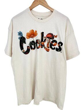 NWOT Cookies Men’s Mushroom Flowers T-Shirt XL